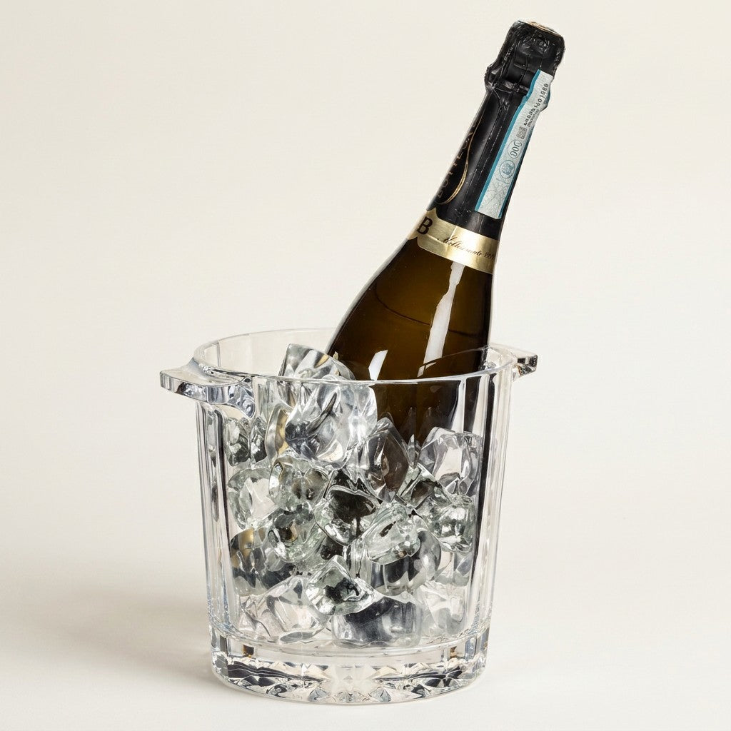 Lg Wide Optic Ice Bucket 6 5 H - Clear