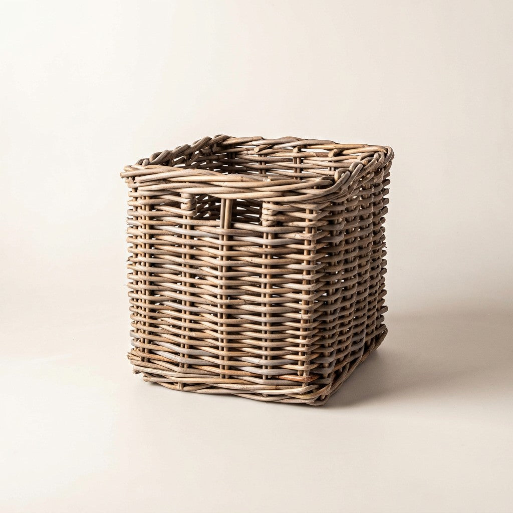 Large Storage Basket with Cut-Out Handles