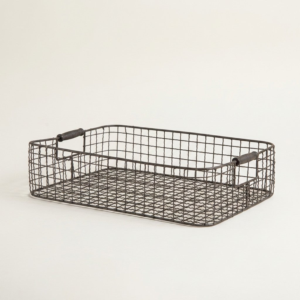 Low Rectangular Wire Basket