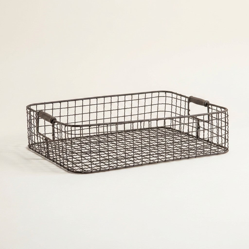 Low Rectangular Wire Basket