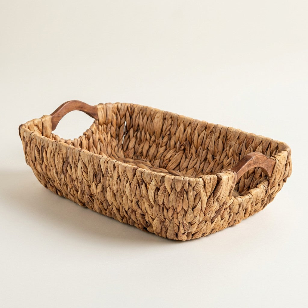 Rectangular Hyacinth Tray, Medium