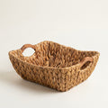 Square Hyacinth Tray with Wood Handles
