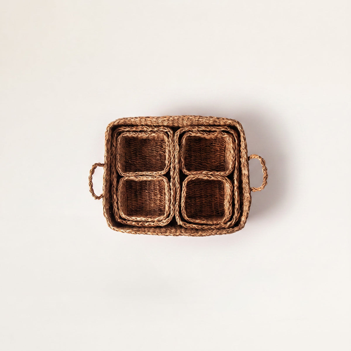 Seagrass Storage Baskets, Set of 7