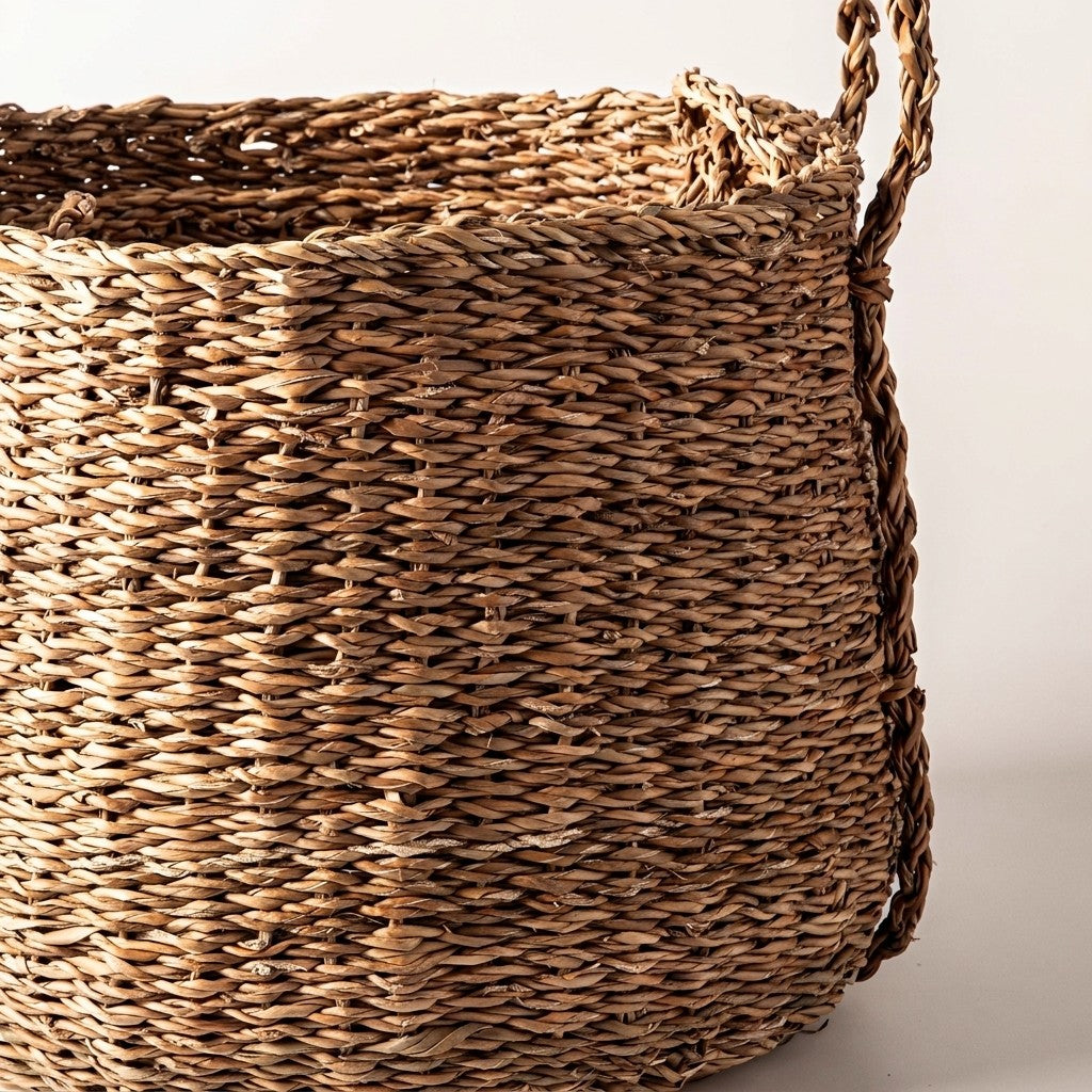 Large Seagrass Storage Baskets, Set of 3