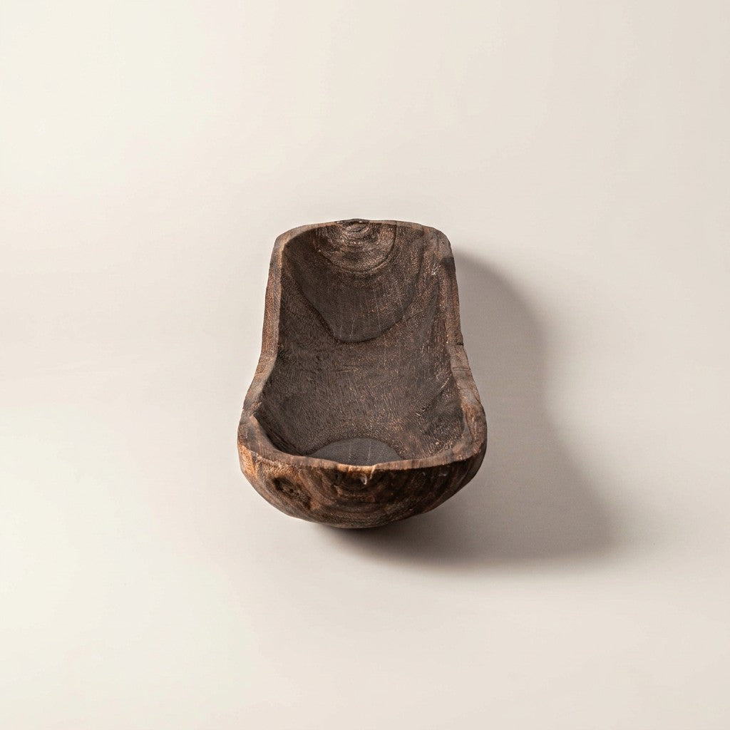 Wood Oval Bowl