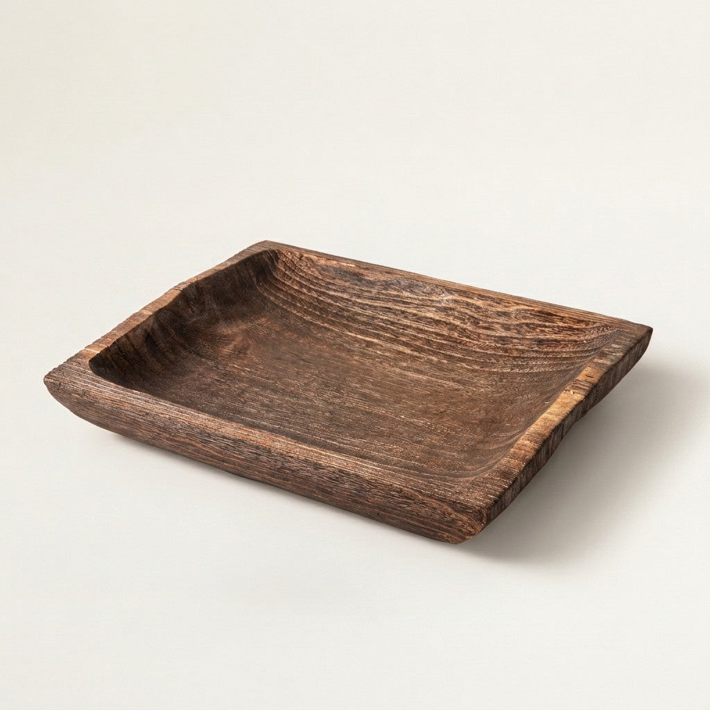 Square Wood Tray
