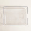 Bac transparent 18 po x 14 po x 8,5 po