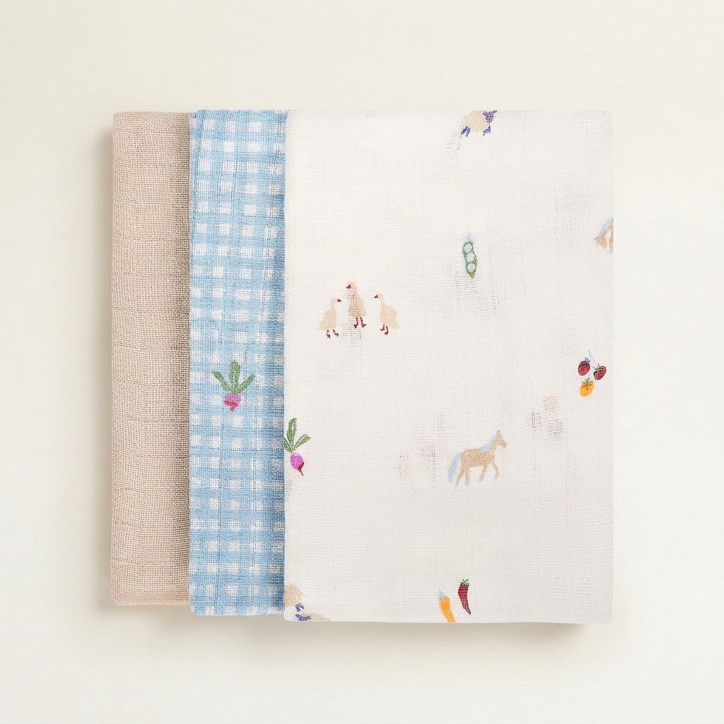 Muslin Squares, Set of 3