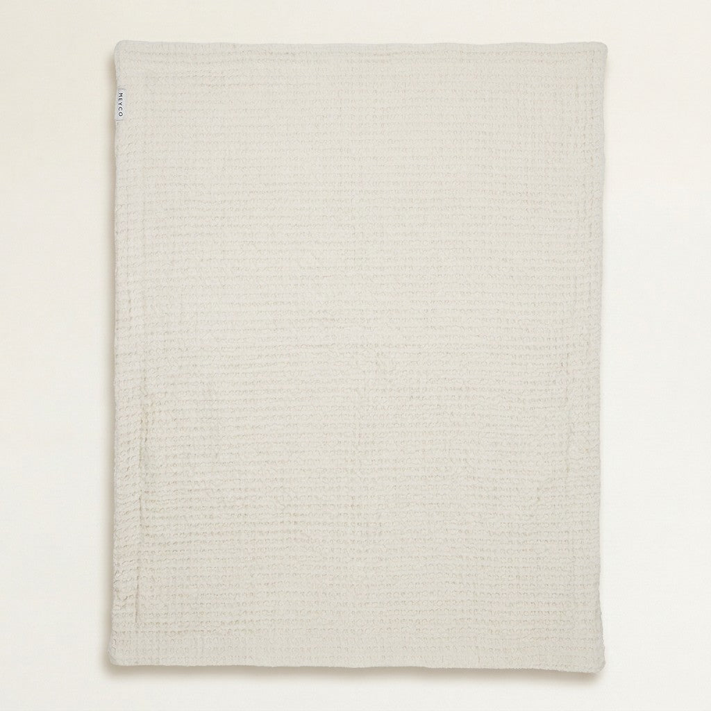 Waffle Teddy Bed Blanket