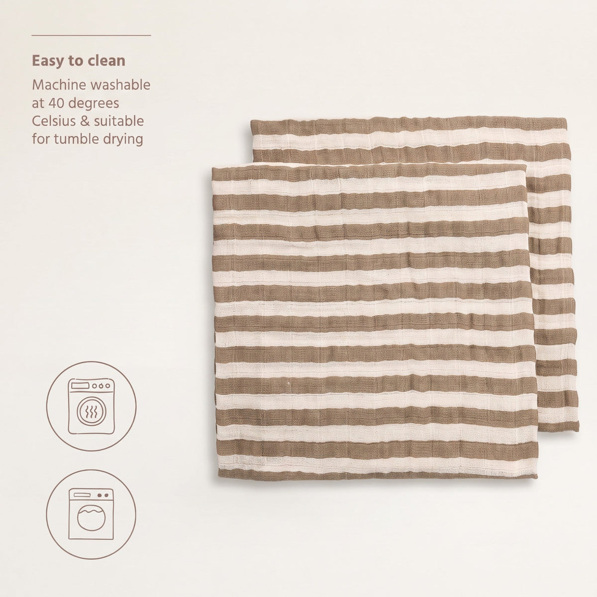 Pre-Washed Muslin Squares, 2-Pack