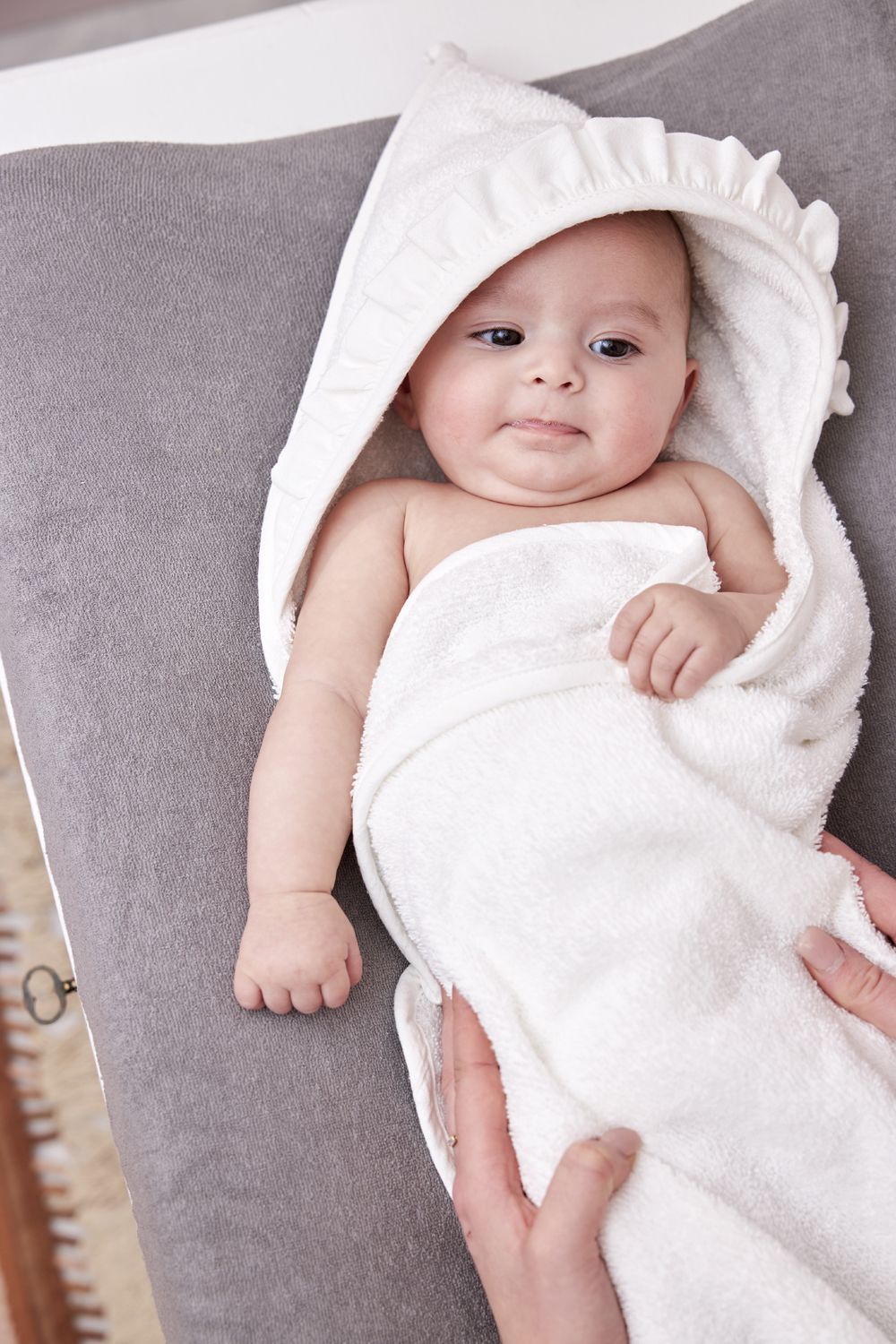 Ruffle Terry Bath Cape