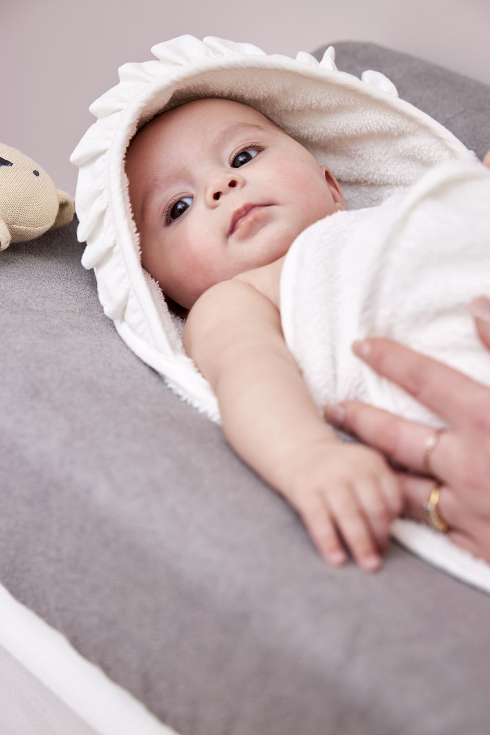 Ruffle Terry Bath Cape