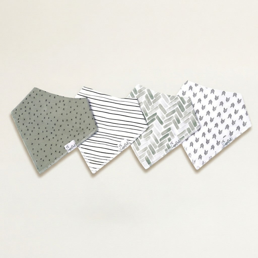 Baby Bandana Bibs, 4-Pack