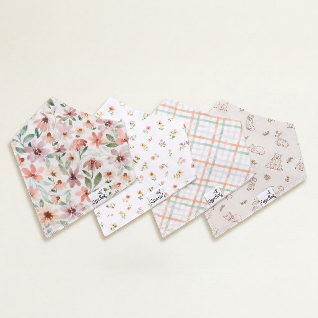 Baby Bandana Bibs, 4-Pack