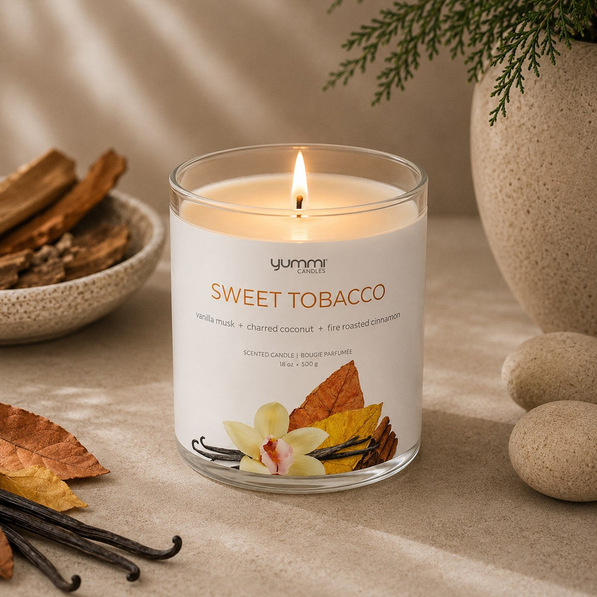 Sweet Tobacco Jar Candle, 18oz