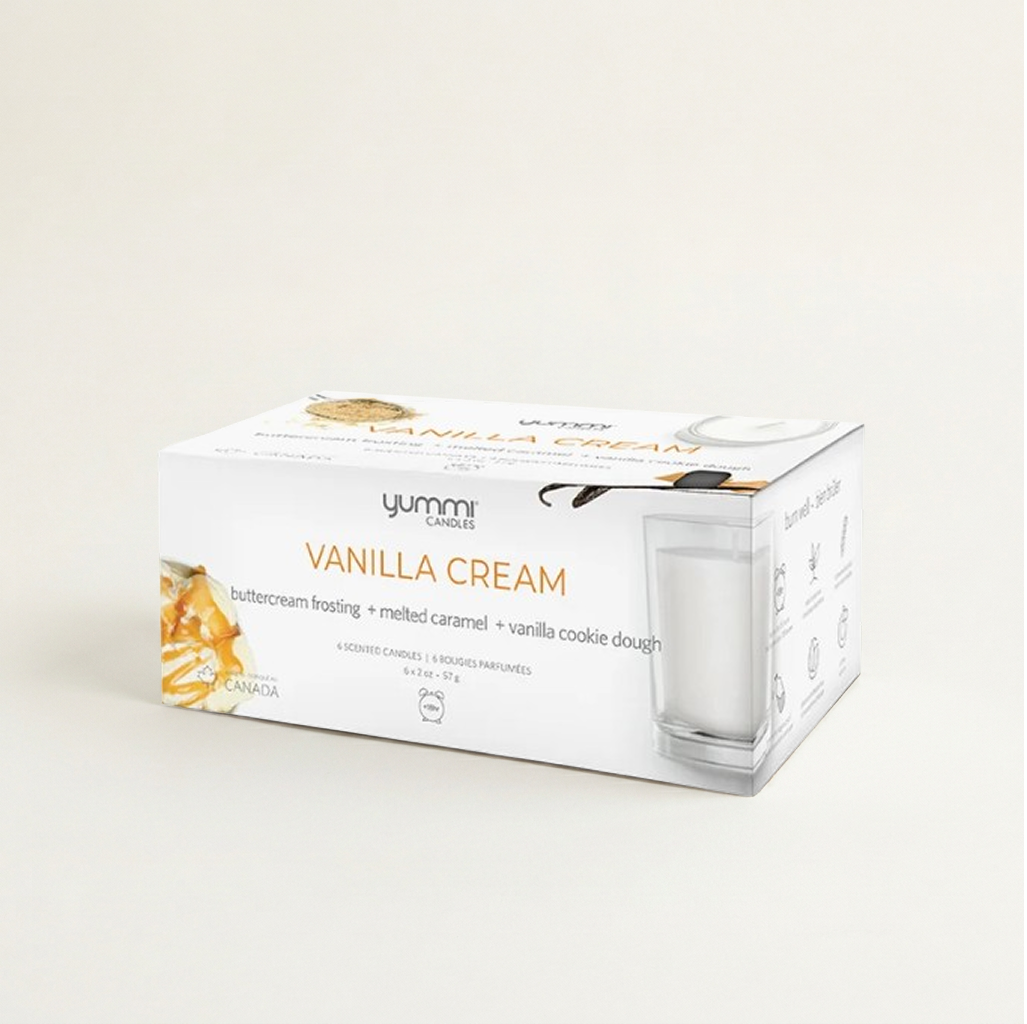 Vanilla Cream Votive Candles, 2oz, Pack of 6
