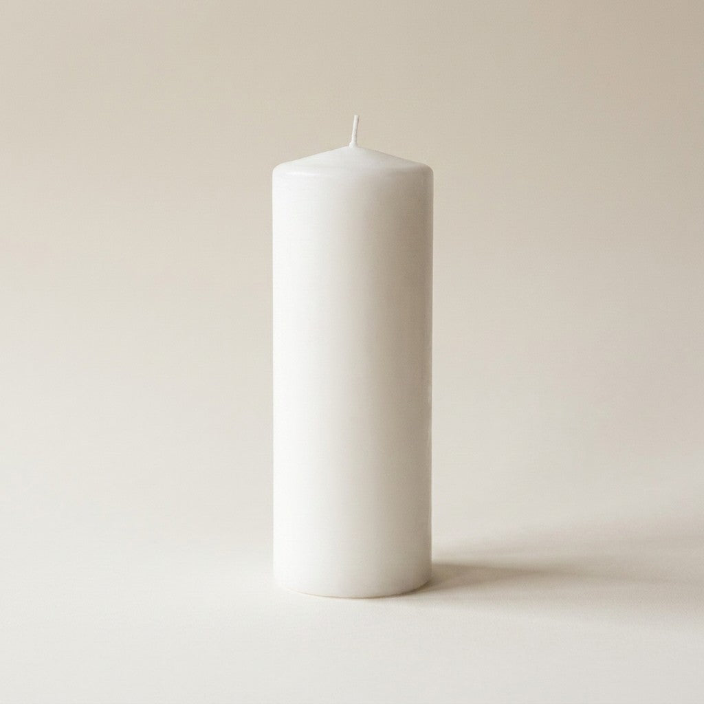 Unscented Pillar Candles, Pack of 3