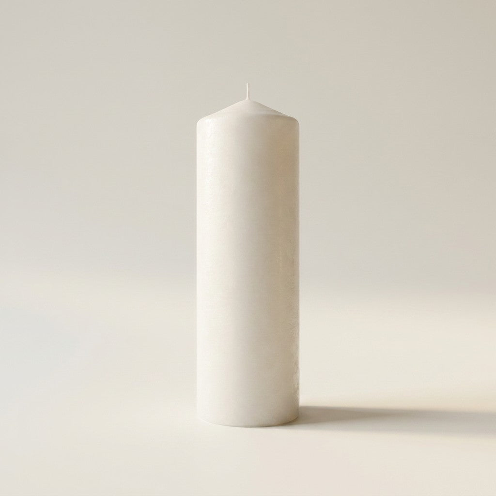 Unscented Pillar Candles, Pack of 3