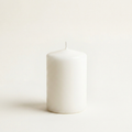 Unscented Pillar Candles, Pack of 3