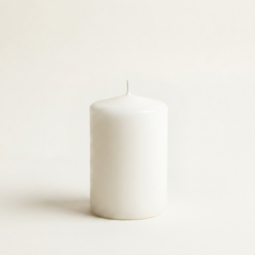 Unscented Pillar Candles, Pack of 3