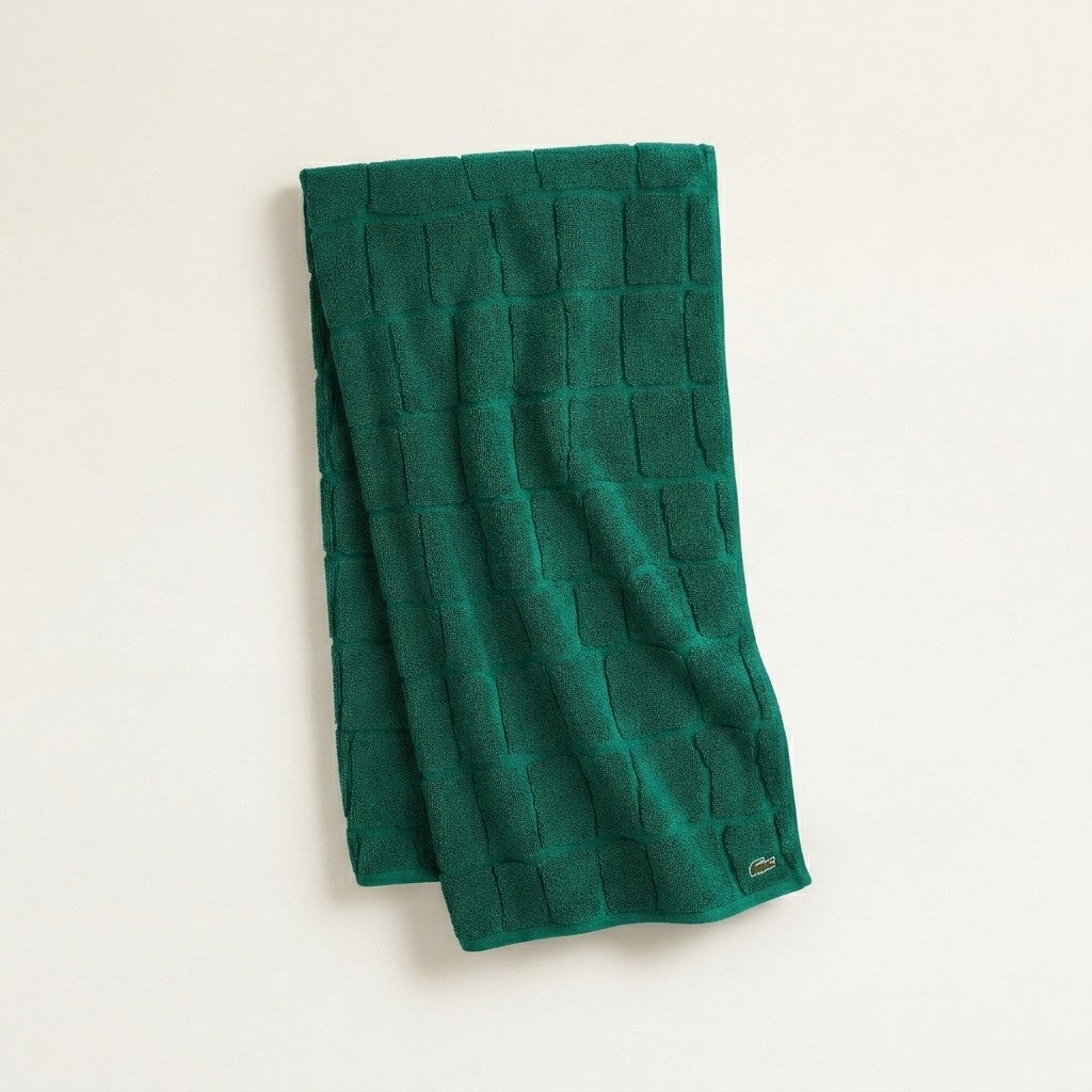 Lacoste Croc Scale Cotton Bath Towel