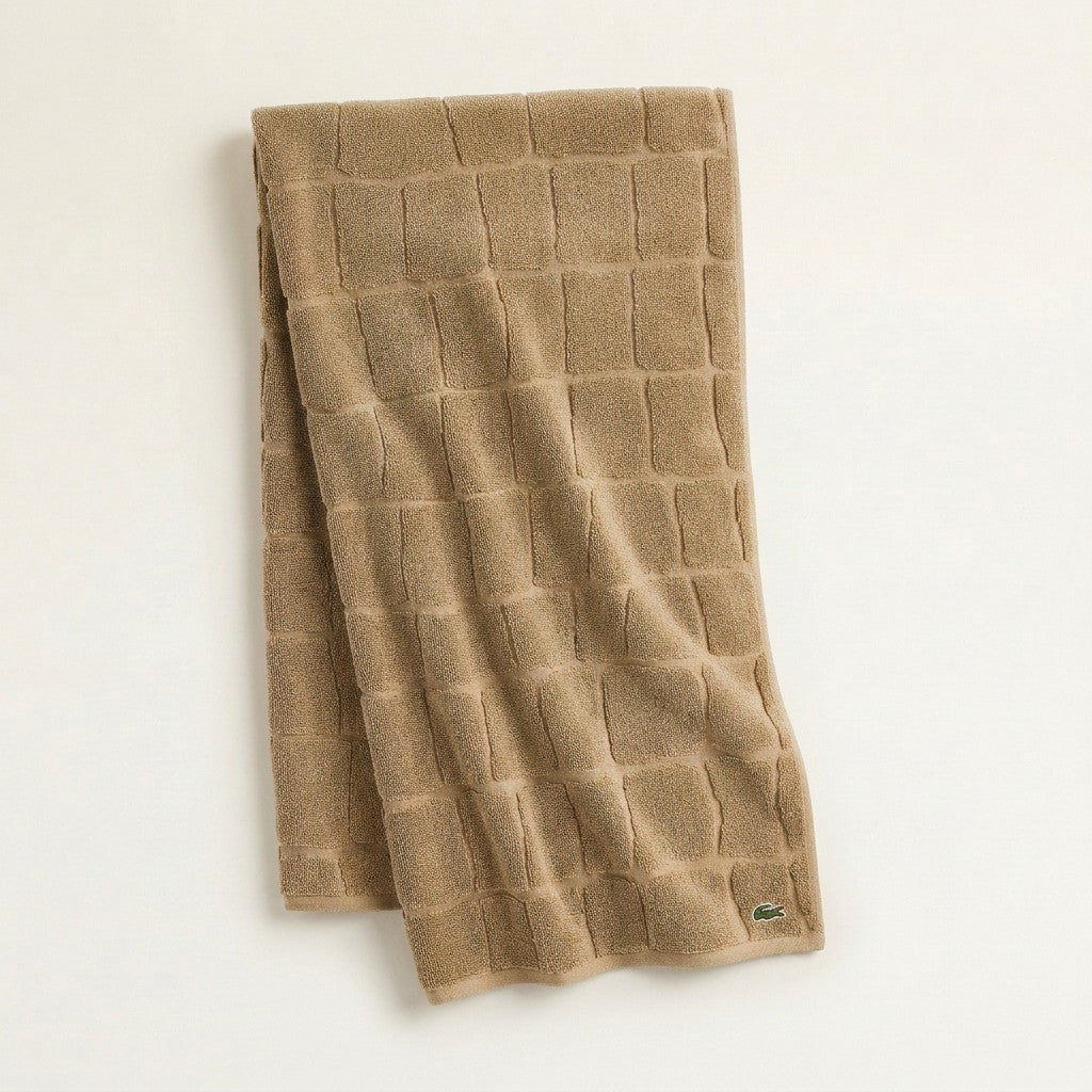 Lacoste Croc Scale Cotton Bath Towel