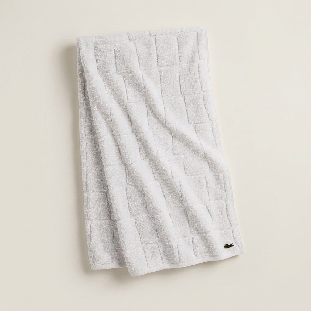 Lacoste Croc Scale Cotton Bath Towel