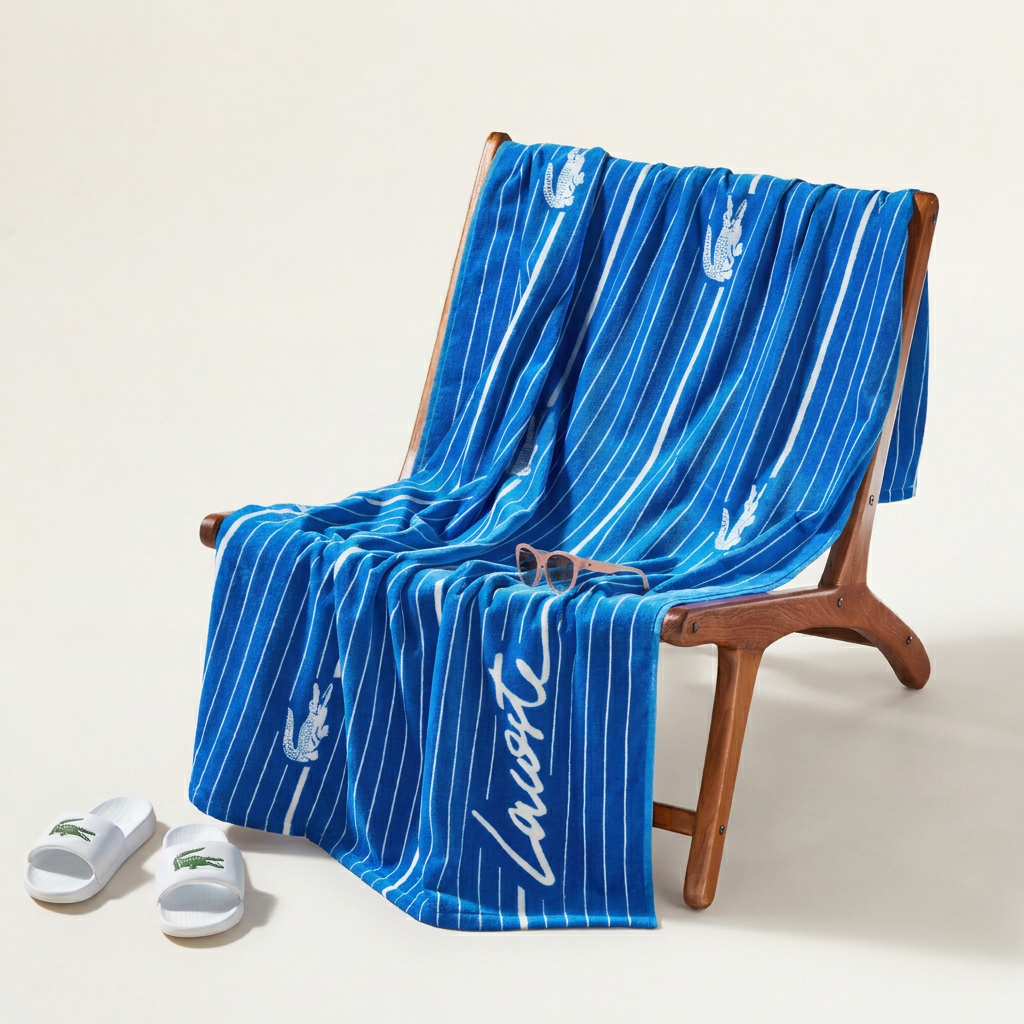 Lacoste Croc Shirting Beach Towel