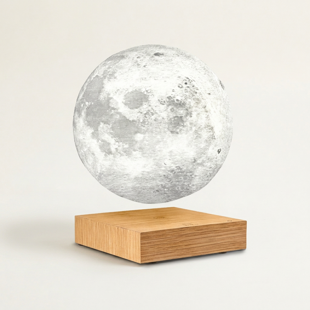 Smart Moon Lamp, White Ash