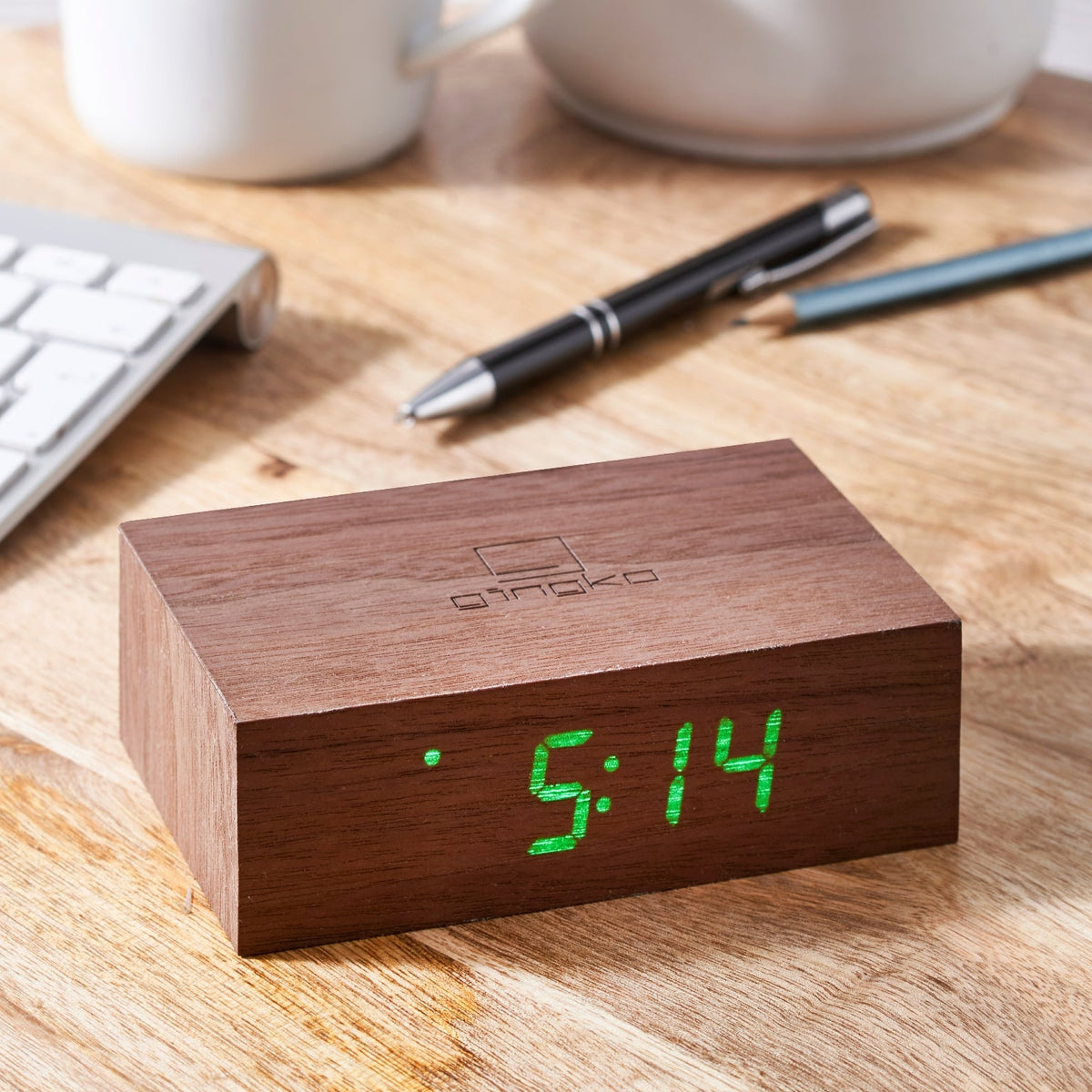 Flip Click Clock with Green LED