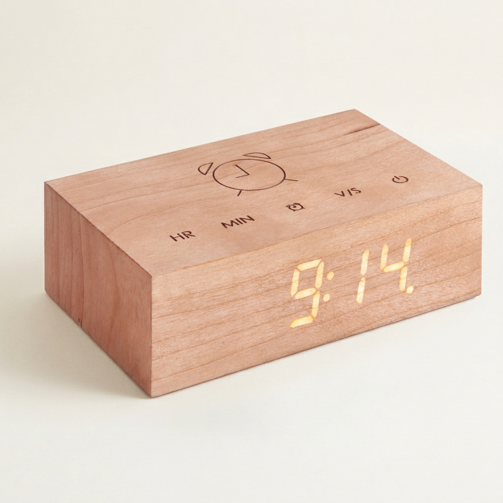 Flip Click Clock with White LED