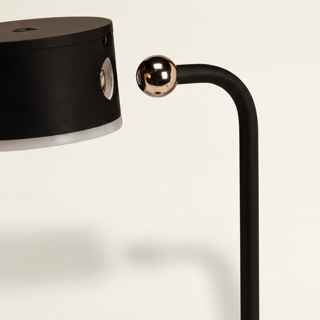 4Pc Drum Magnet Led Lamp - Black