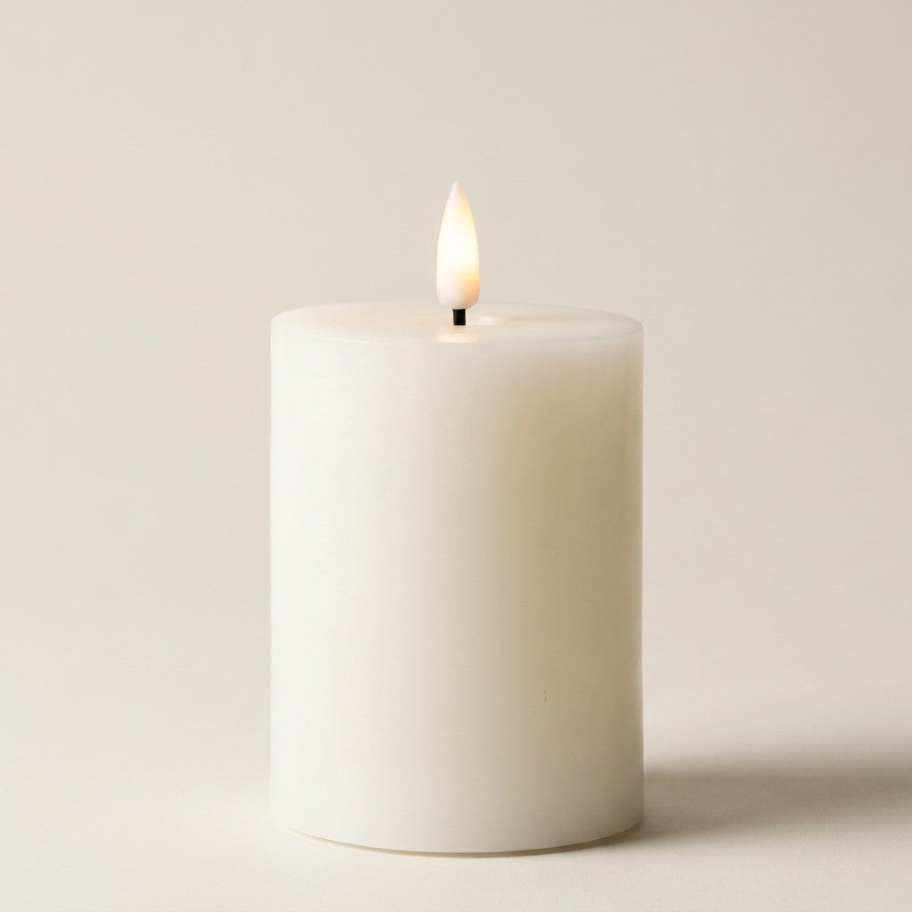 Led Pillar Candle - Sand
