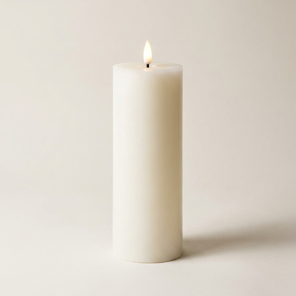 Led Pillar Candle - Sand
