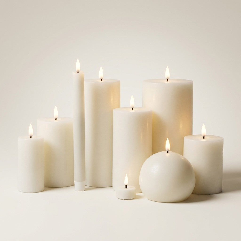 Led Pillar Candle - Sand