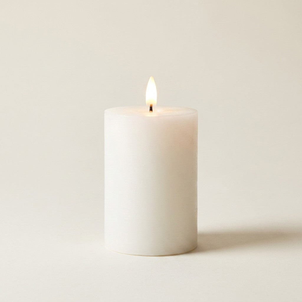 White LED Pillar Candle