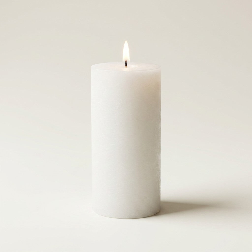 White LED Pillar Candle