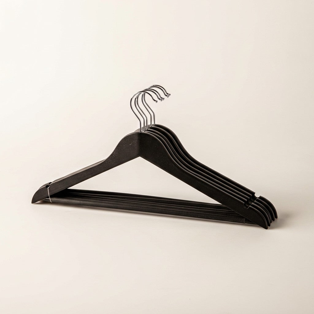 Solid Wooden Hanger, Pack of 5