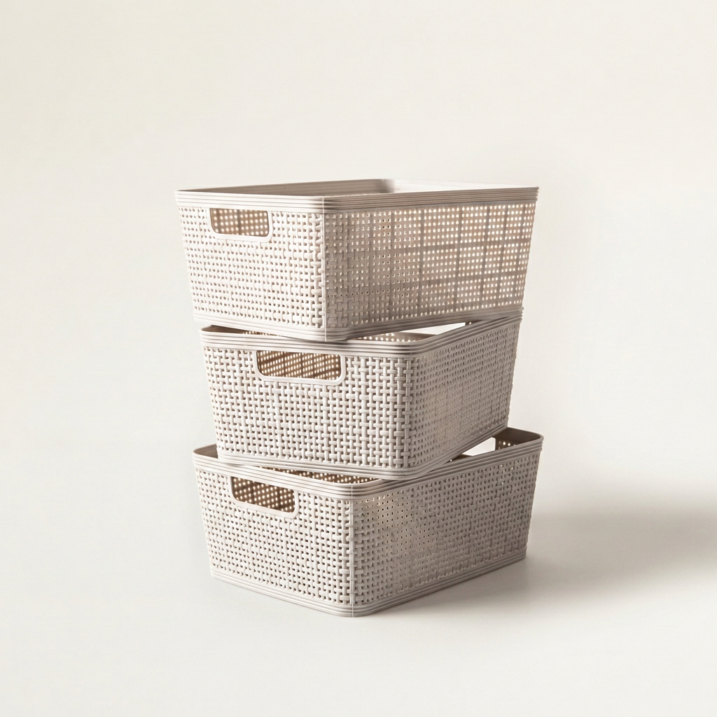 Weave Storage Basket Set, 3-Piece