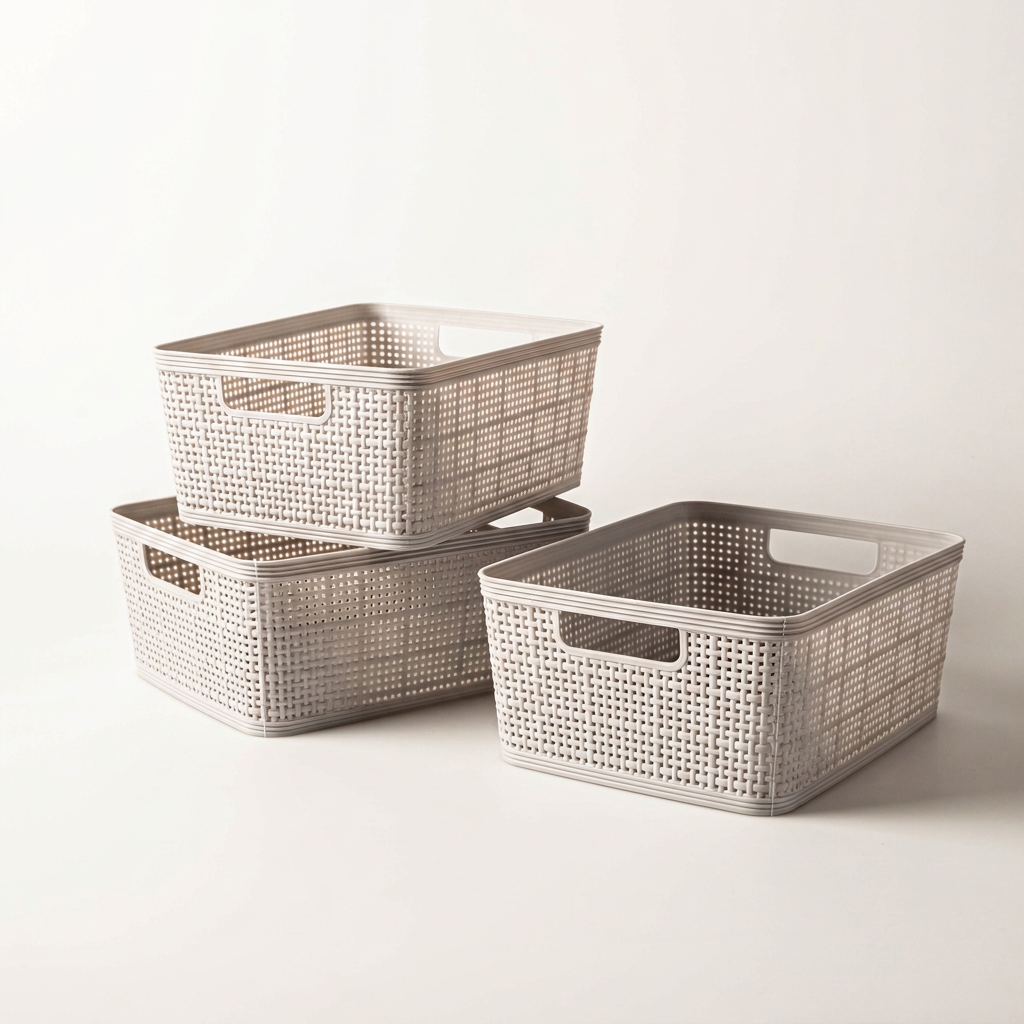 Weave Storage Basket Set, 3-Piece