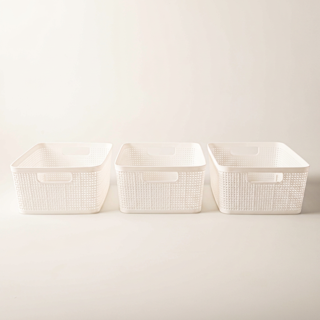 Weave Storage Basket Set, 3-Piece