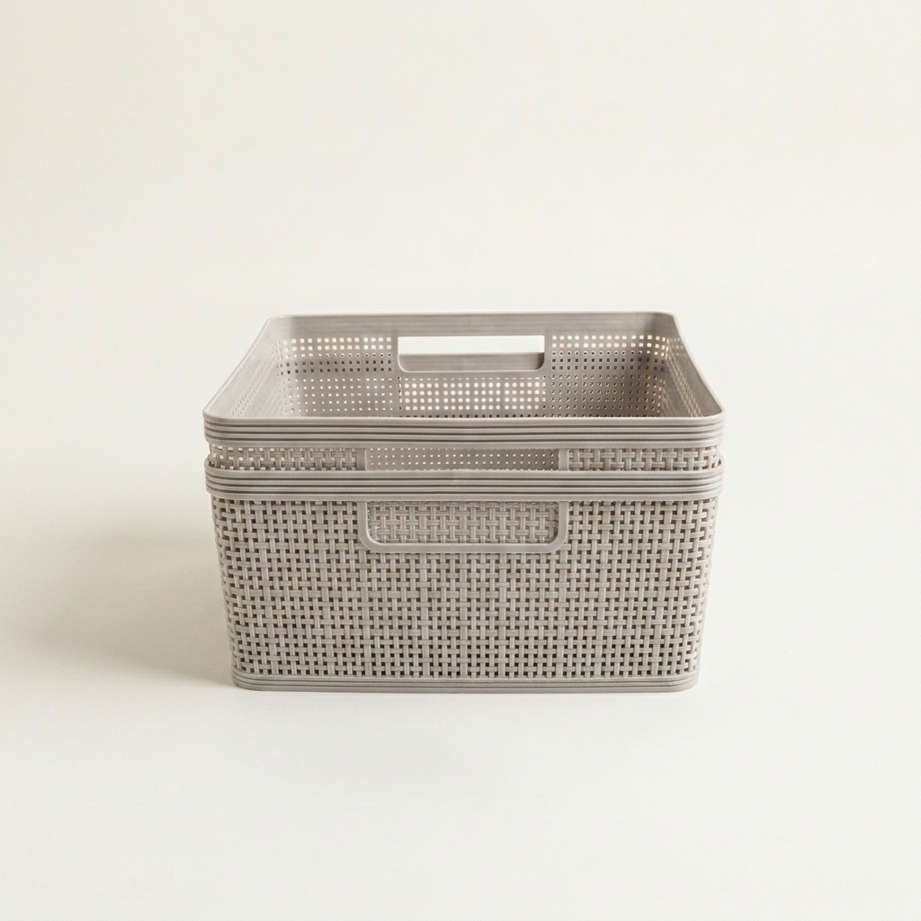Weave Storage Basket Set, 2-Piece
