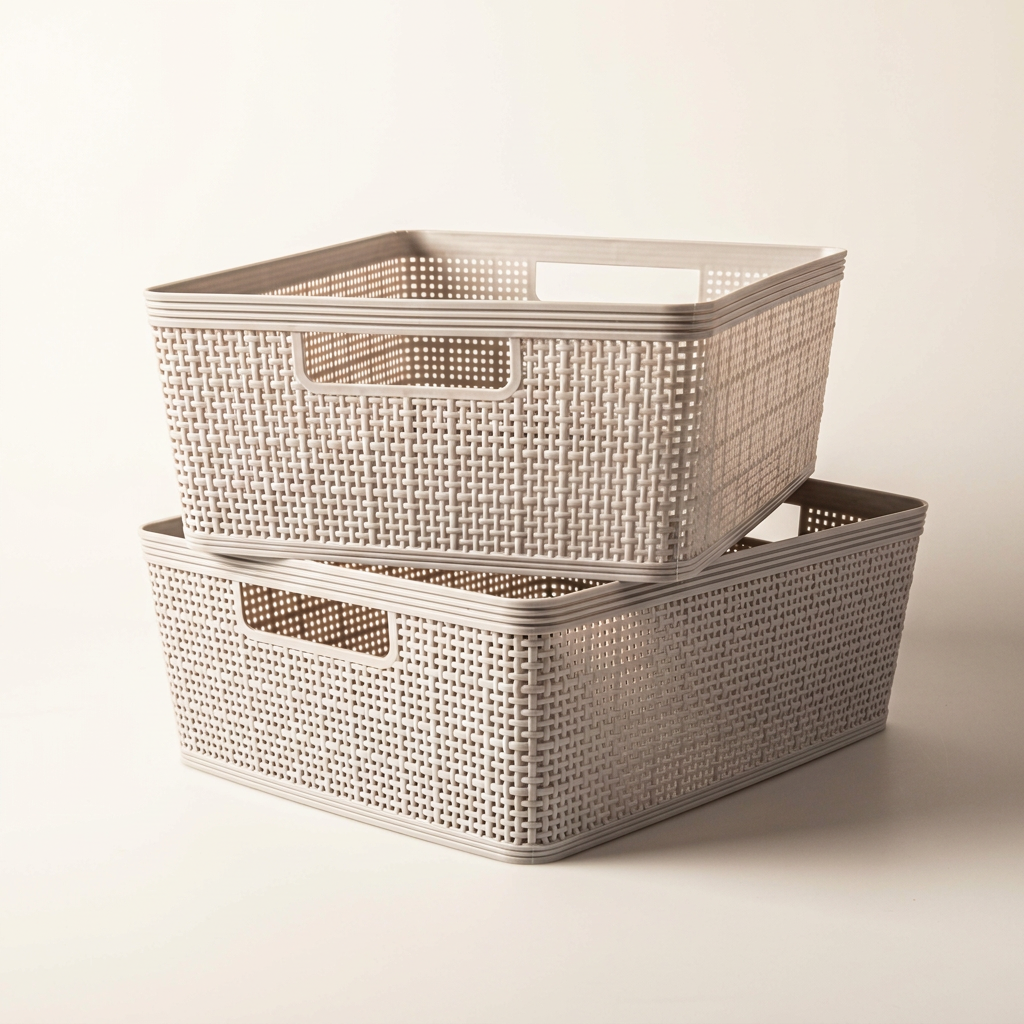 Weave Storage Basket Set, 2-Piece