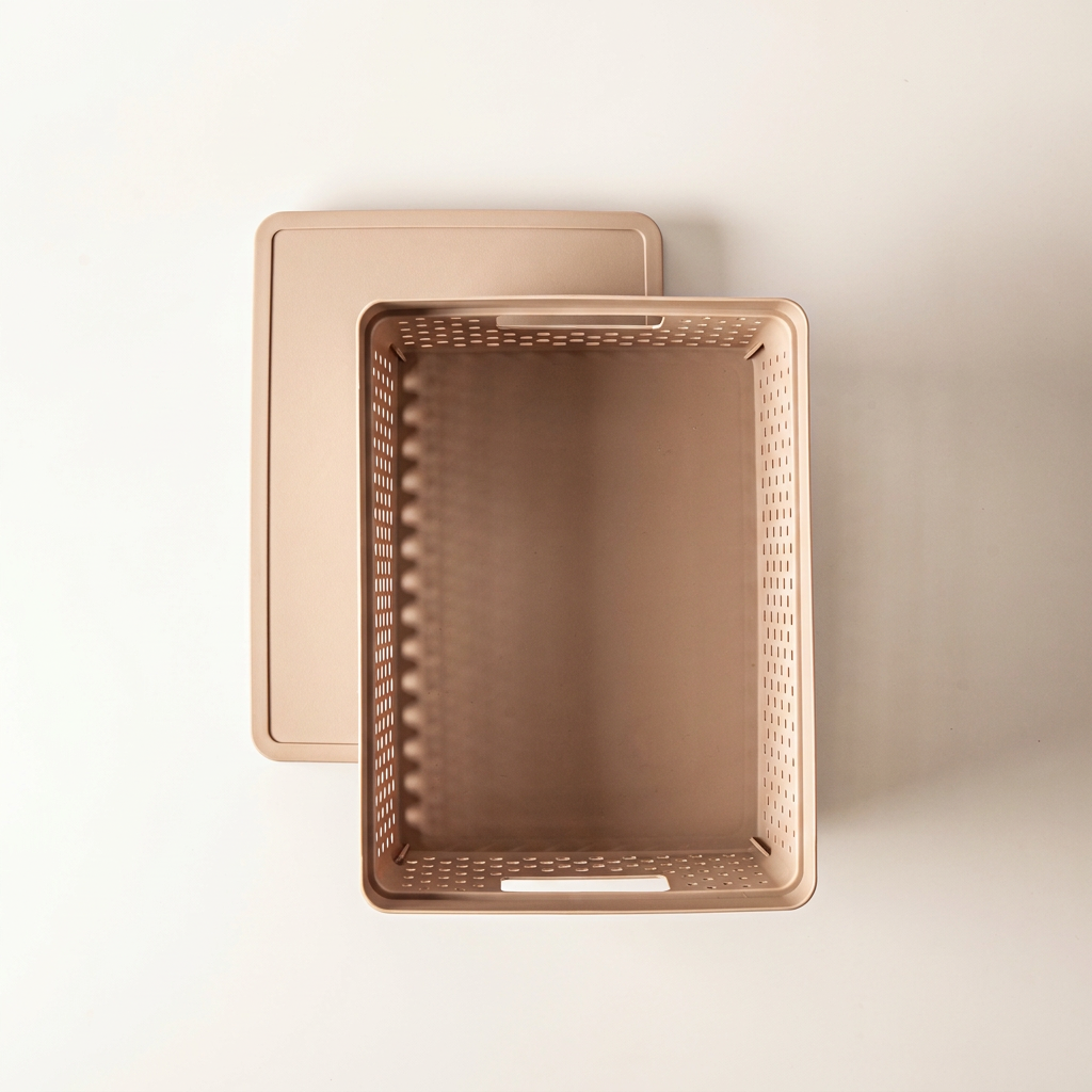 Nara Perforated Storage Box with Lid
