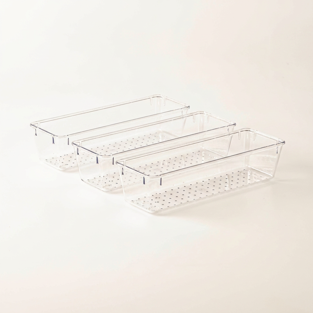 Pet Rectangular Bins, Set of 3