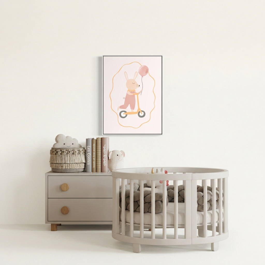 Bunny Balloon Wall Art
