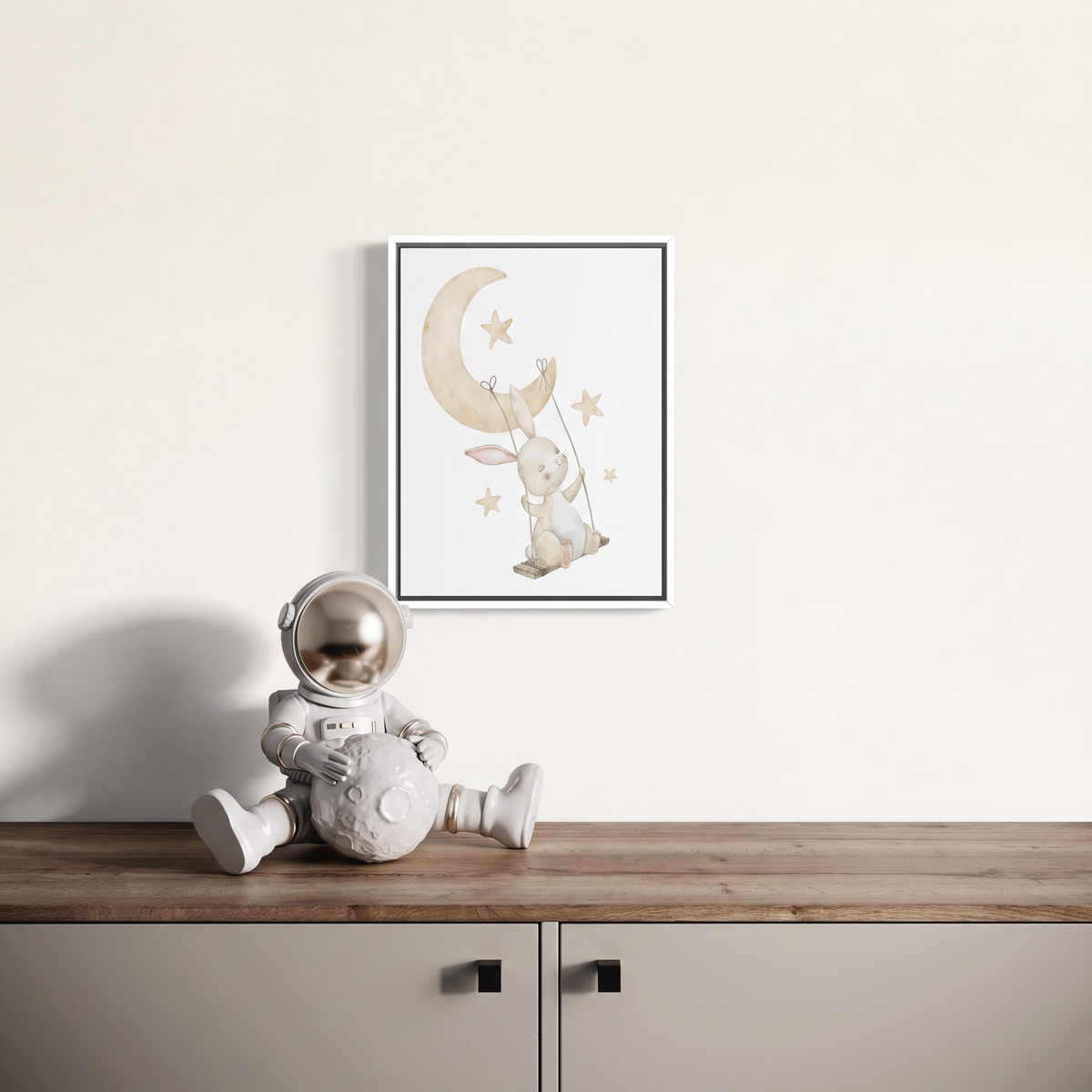 Swinging Bunny Wall Art