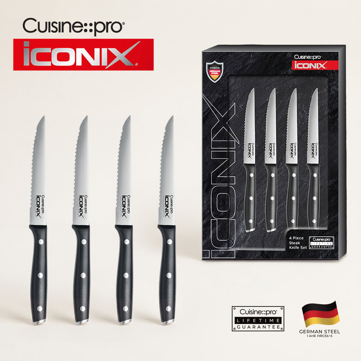 Cuisine::pro® iconiX® Steak Knife Set Of 4