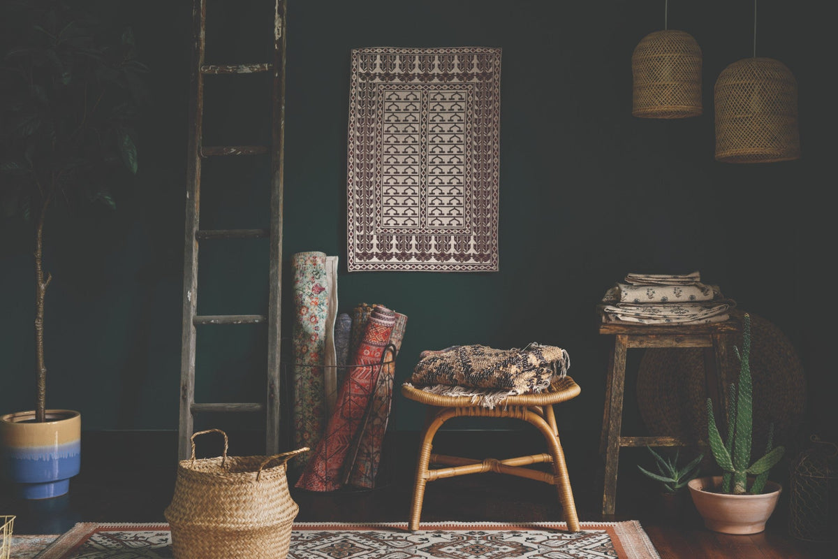 Chindi Leather Tetra Rug