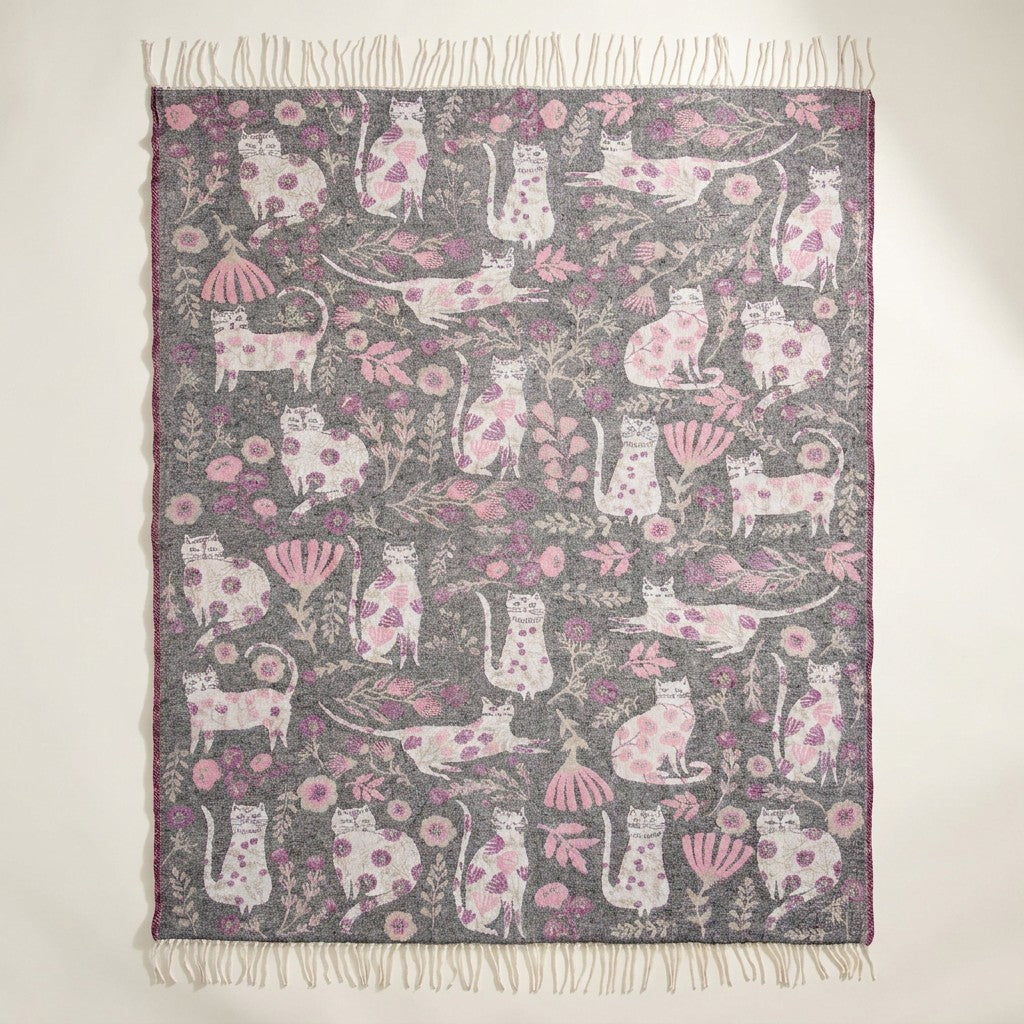Catbloom Throw
